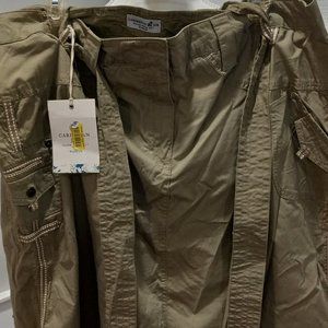 Nwt Caribean Joe Women Belted Skirt Size 18W